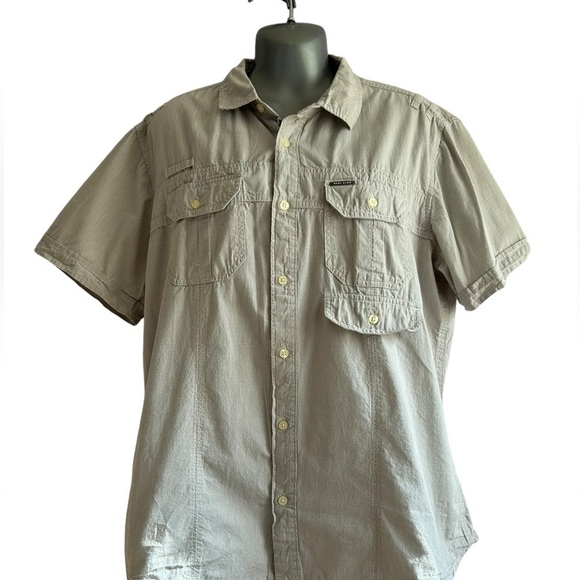 Marc Ecko Unlimited Utility Button Down Shirt • Size: L • Used - Picture 1 of 12